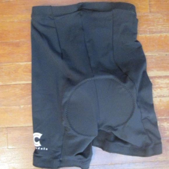 Short De Cyclisme Cannondale Bretelles Rouges - Taille XL, Rembourré, Maille Nylon, Occasion (taches)